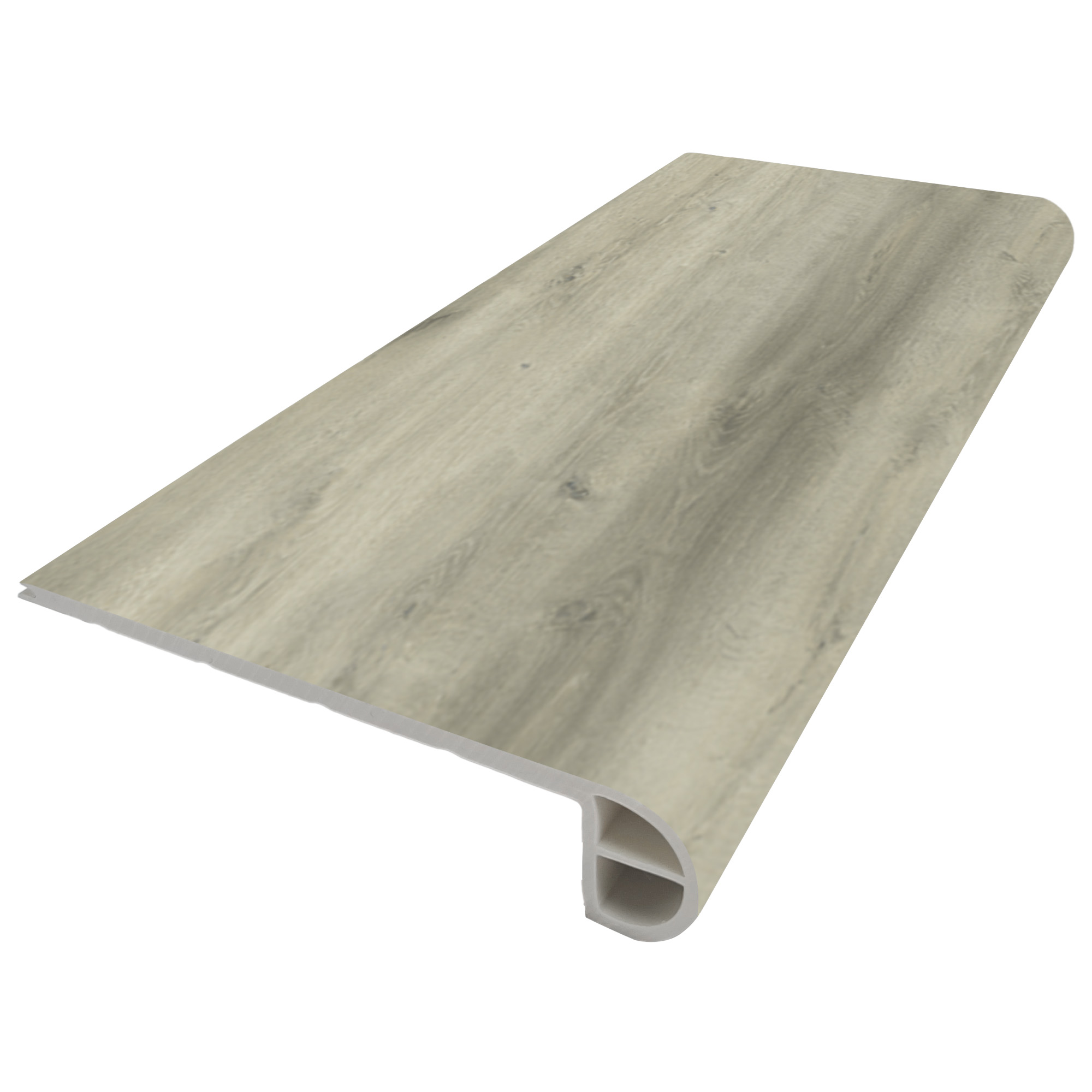 Bambino Series BB-VII-S Flush Stair Nose, 94-1/2 in L, 4.34 in W, 0.2 in Thick, SPC, Rivoli